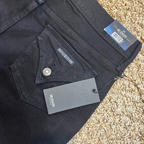 NWT Hudson Women's Slim Straight Black Jeans in Size 14 New with Tags! - Picture 5 of 7